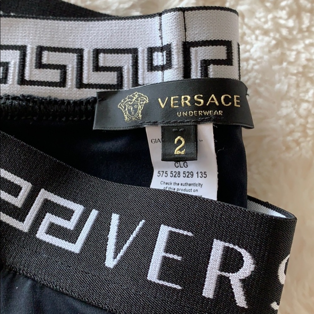 Versace Mesh Logo Leggings - Picture 4 of 5